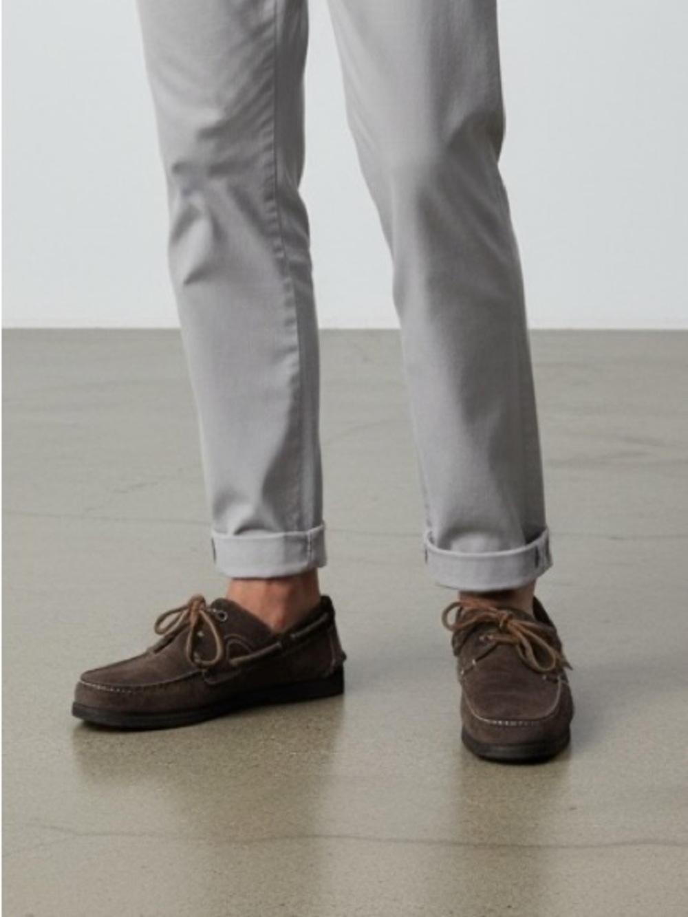 Men's John Varvatos vintage Brown Suede Shoes boat shoes